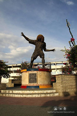 Estatua del Pibe Santa Marta