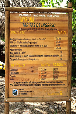 Parque Tayrona de Santa Marta